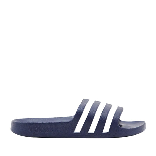 Adilette Aqua Slides Navy/White