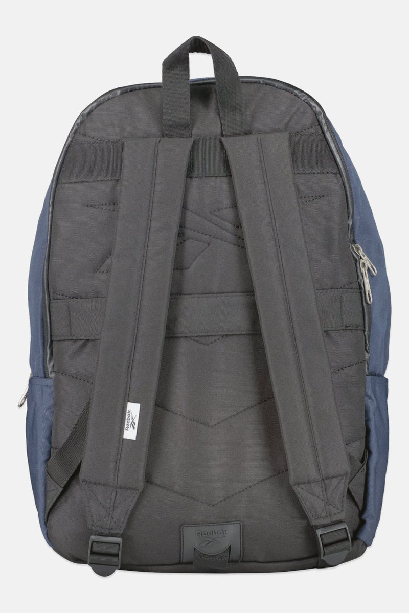 Men Brand Logo Backpack, Navy