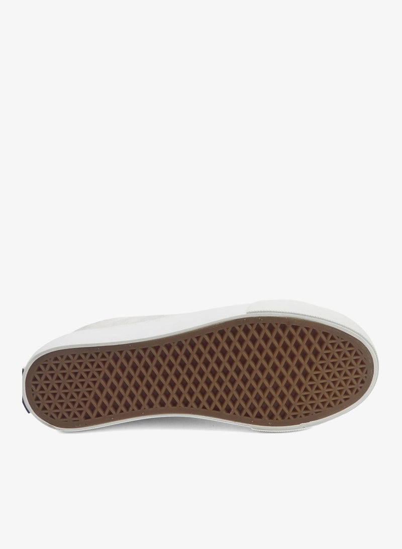 Women's White Low-Top Sneakers - Lightweight Shoes with White Sole, Comfortable Casual