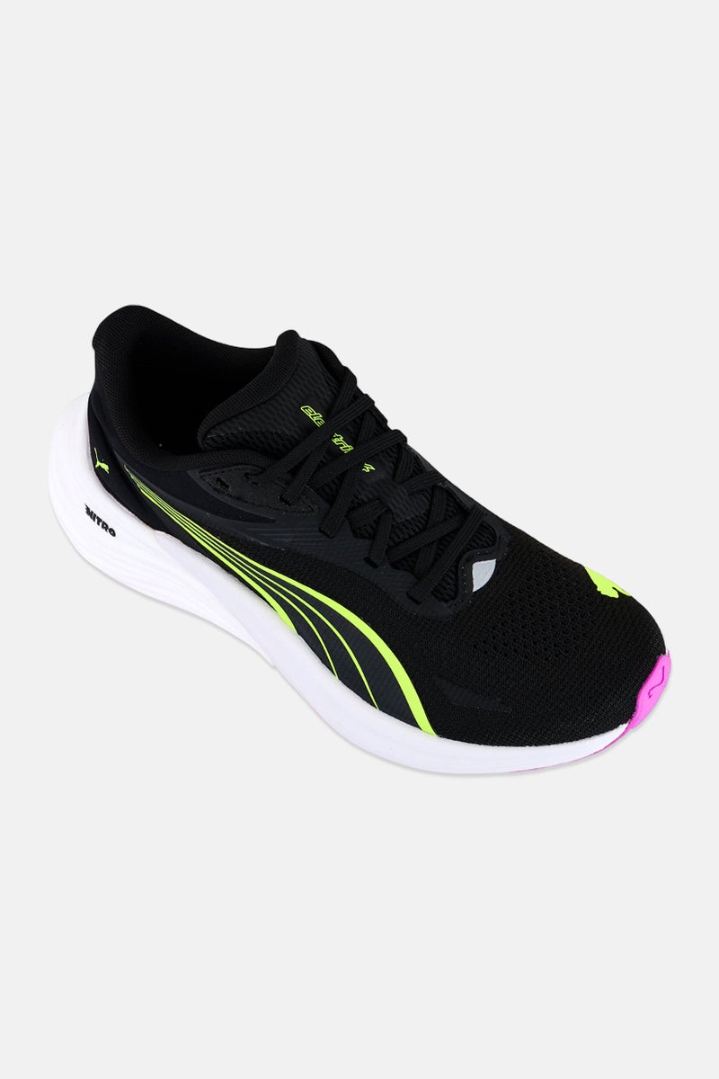 Women Electrify Nitro 4 Lace Up Running Shoes, Black