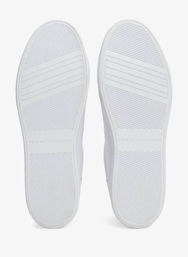 Essential Leather Signature Tape Court Sneakers