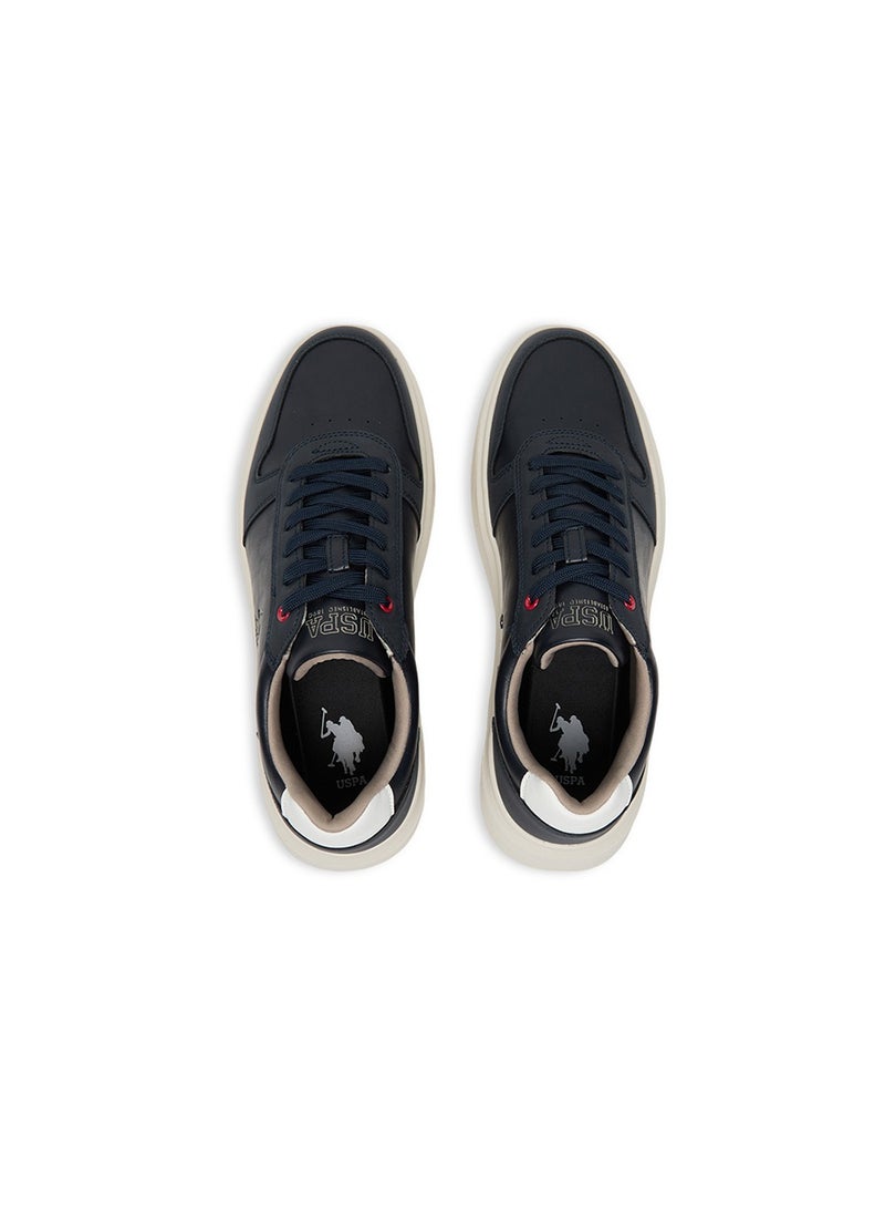 Men's Navy Low-Top Casual Sneakers – Classic Style with Durable Sole for All-Day Comfort