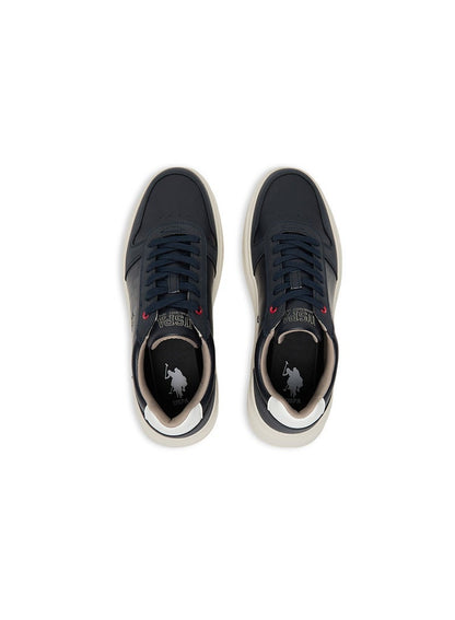 Men's Navy Low-Top Casual Sneakers – Classic Style with Durable Sole for All-Day Comfort