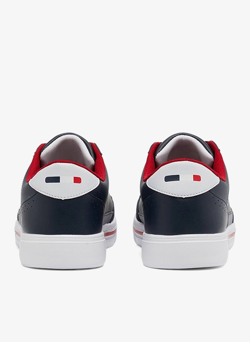 Men's Navy Low-Top Sneakers - Lightweight Shoes Lace-Up Design, Comfortable for Everyday Outfits