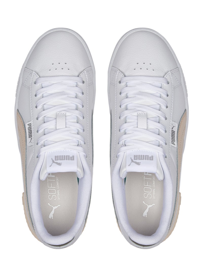 Jada Renew Womens White Lace Up Sneakers