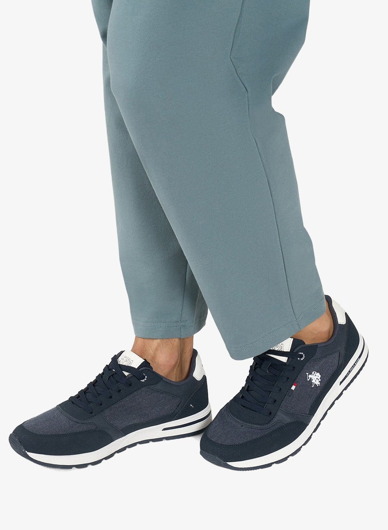 Men's Navy Low-Top Sneakers - Modern Design Shoes for All-Day Comfort