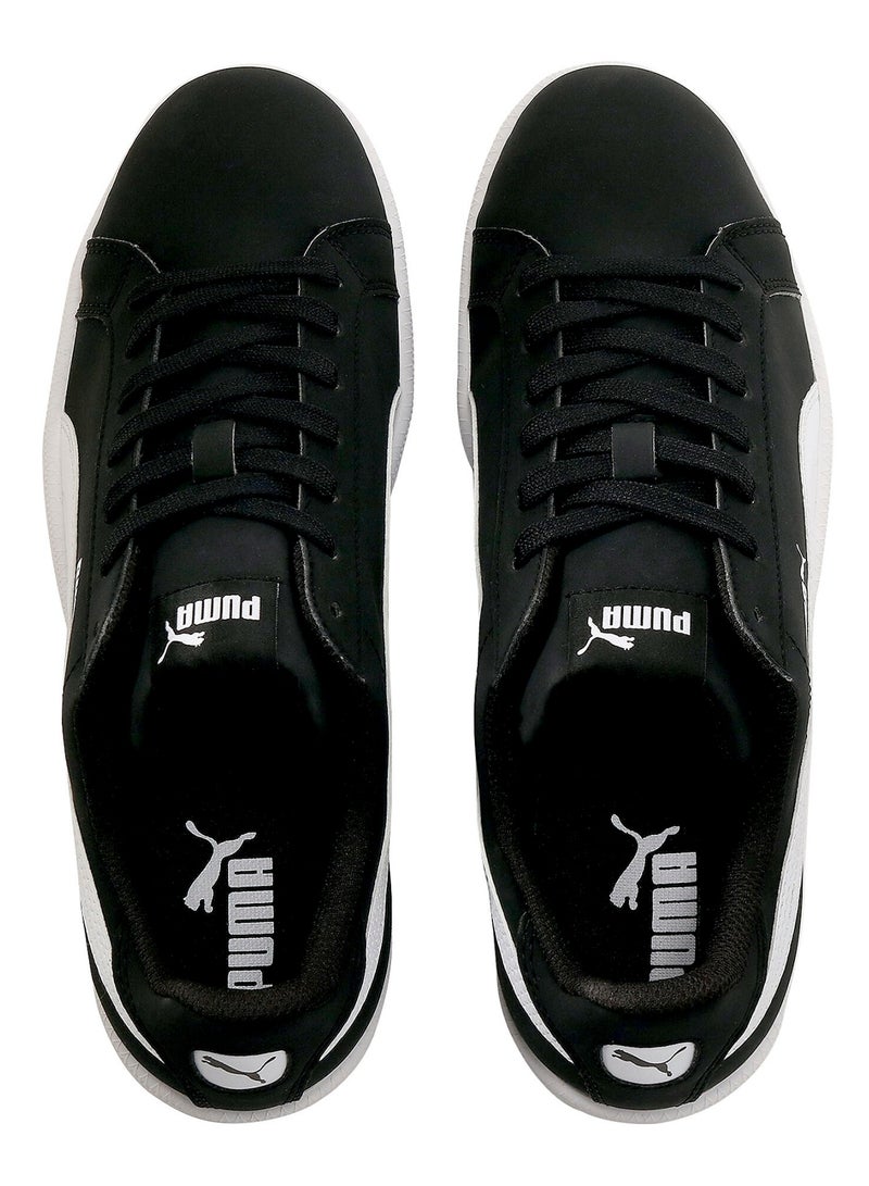 Smash Buck Unisex Black Casual Lace Up Sneakers