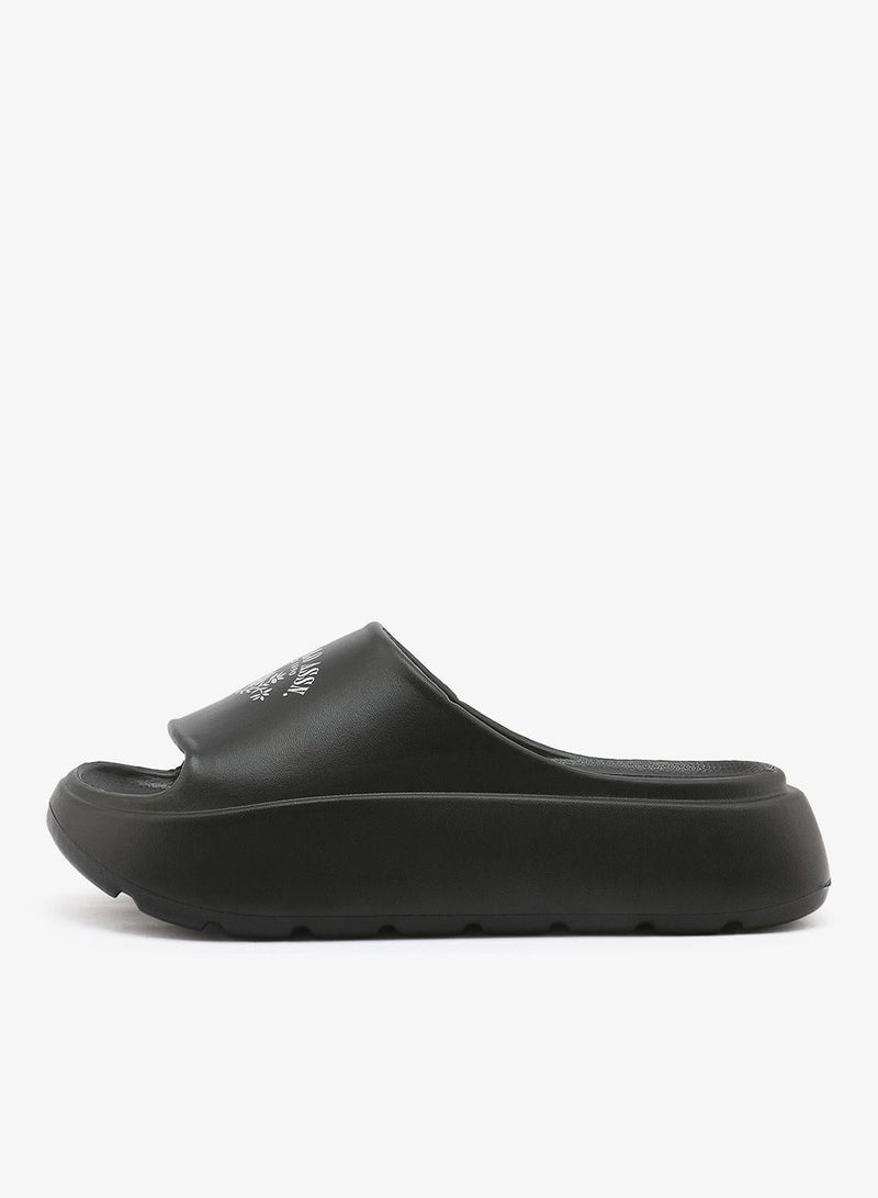 Women's Black Slides - Stylish Perfect for Casual Outfit