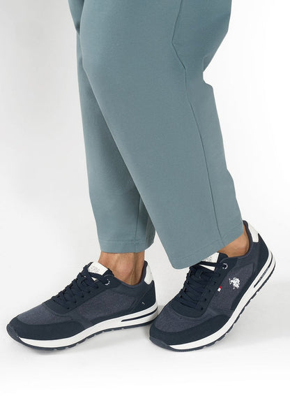 Men's Navy Low-Top Sneakers - Modern Design for All-Day Comfort