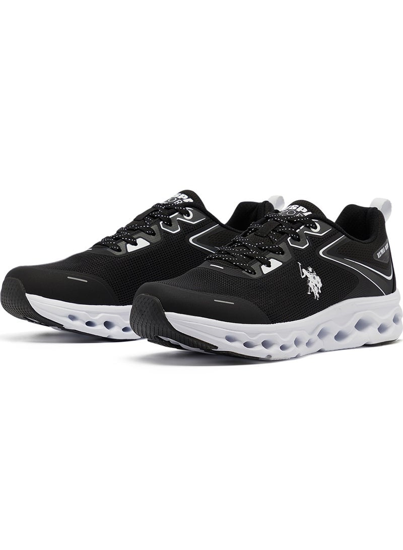 Men's Black Low-Top Sneakers - Lightweight Lace-Up Design, Comfortable for Everyday Outfits