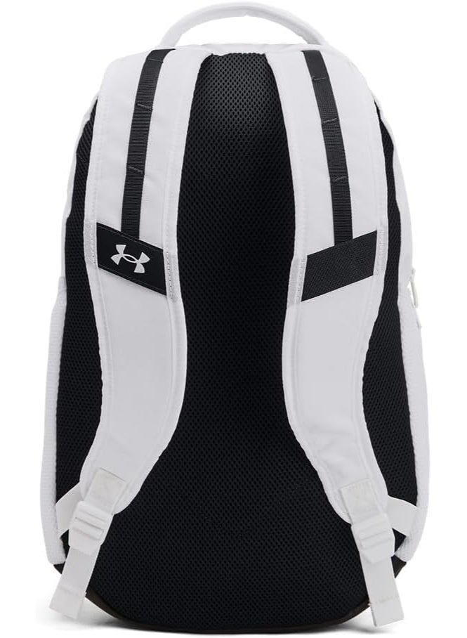 Under Armour Hustle 6.0 Unisex Backpack, (100) White, One Size, Sports Backpack, Waterproof Bag, Short Trip Bag，schoolbag,gift