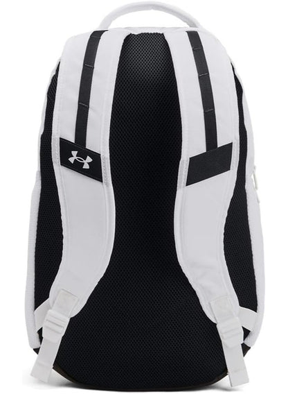 Under Armour Hustle 6.0 Unisex Backpack, (100) White, One Size, Sports Backpack, Waterproof Bag, Short Trip Bag，schoolbag,gift
