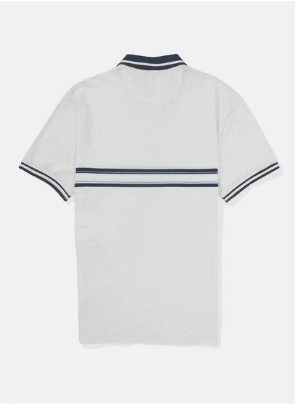 Logo Striped Short Sleeve Polo Shirt
