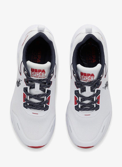 Men's White Low-Top Sneakers - Lightweight Shoes Lace-Up Design, Comfortable for Everyday Outfits