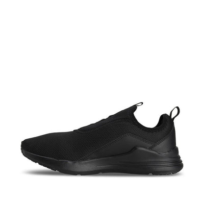 Wired Rapid Unisex Black Sneakers