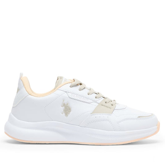 Women's White Sneakers - Elegant Design,Comfortable Casual Shoes for Everyday Wear