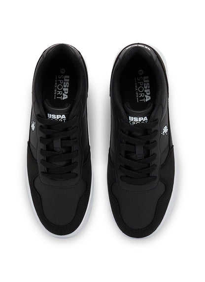 Women's Black Low-Top Sneakers - High-Quality Sole for Everyday Look
