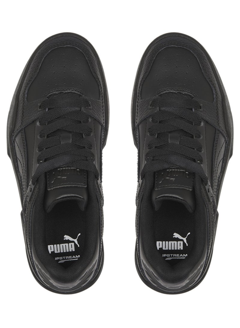 Slipstream Unisex Black Leather Sneakers