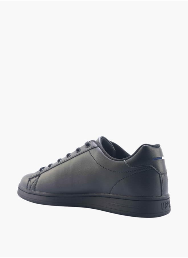 Men's Logo Detail Lace-Up Sneakers