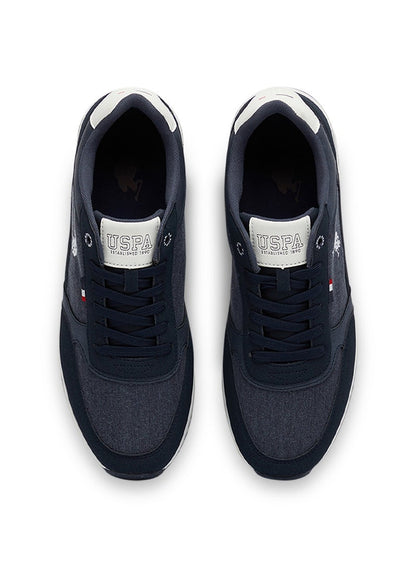 Men's Navy Low-Top Sneakers - Modern Design for All-Day Comfort