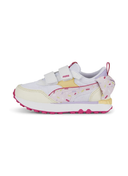 Rider FV BOW Crush V Kids Unisex Pink White Sneakers