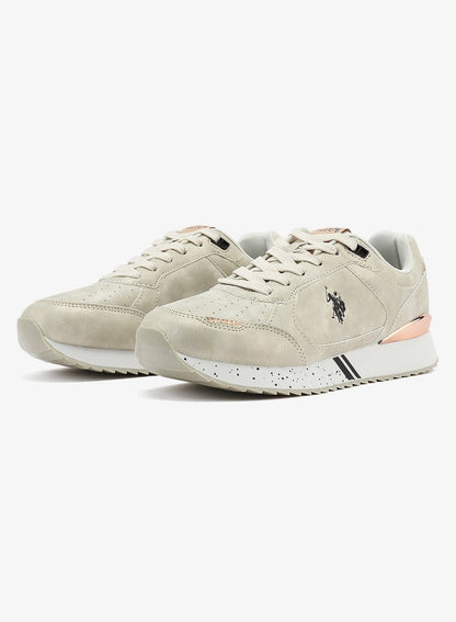 Women's Beige Lightweight Shoes Sneakers - Comfortable Casual for Everyday Wear