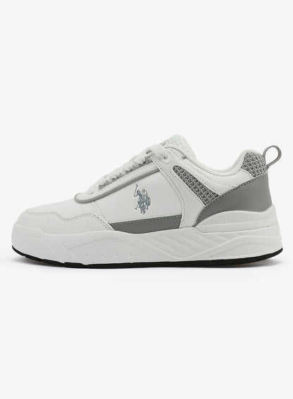 Women's  White Low-Top Sneakers - Sleek Style and Comfort Cushioned Sole for Everyday Style Shoes
