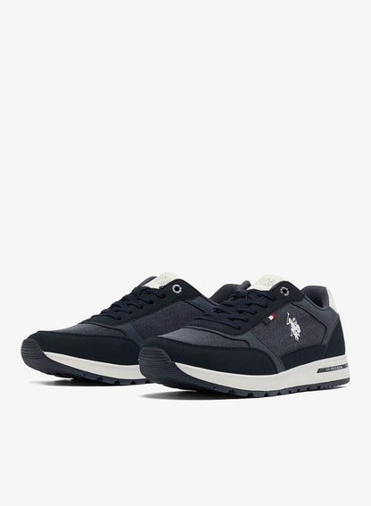 Men's Navy Low-Top Sneakers - Modern Design Shoes for All-Day Comfort