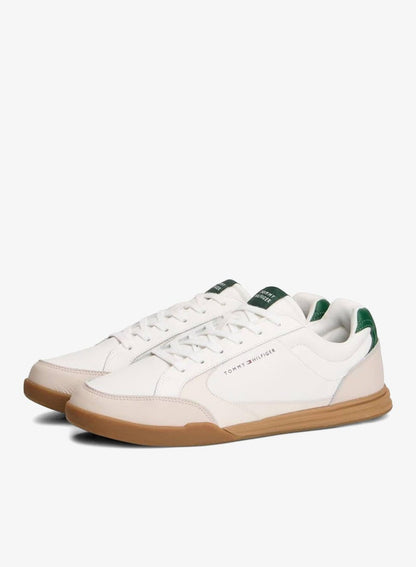 Low Profile Cupsole Trainers With Leather