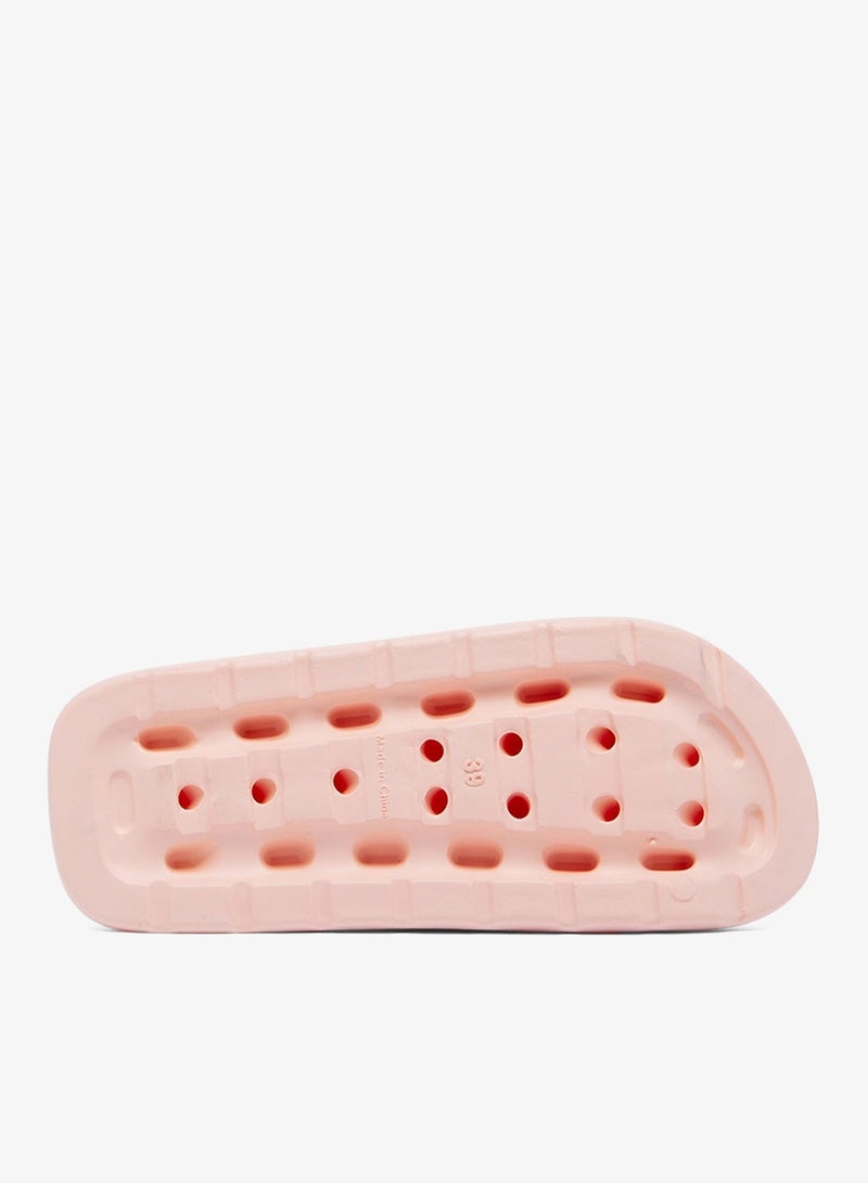 Women's Pink Slides - High-Quality Sole Lightweight Shoes & Trendy Design