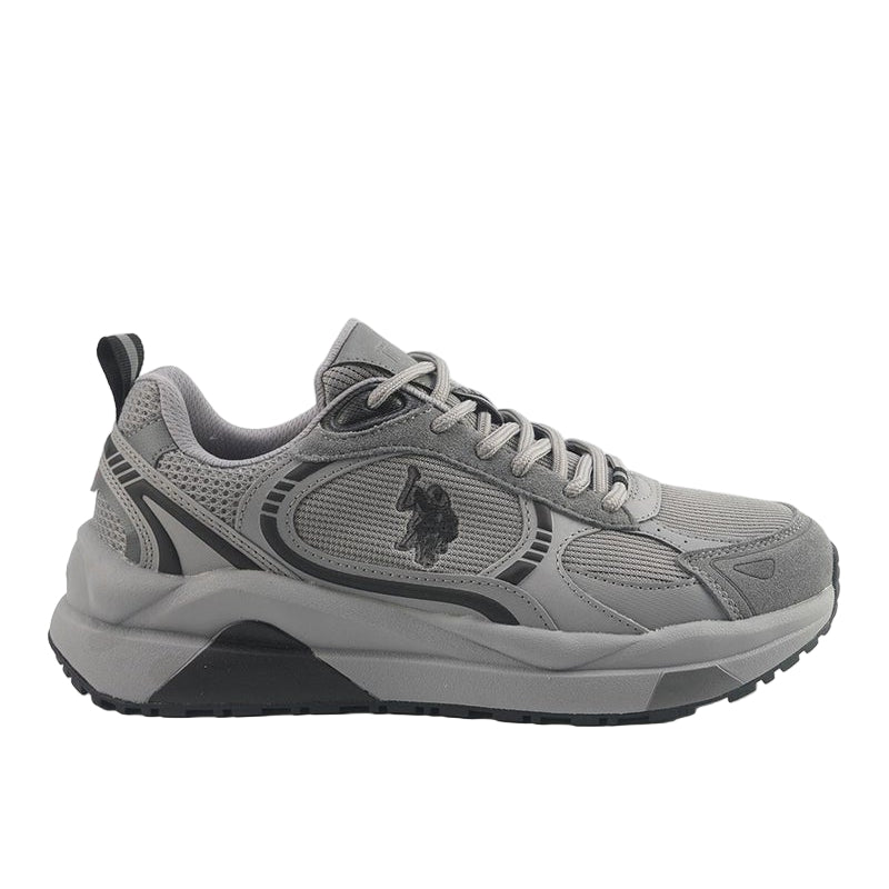 Men's Grey Low-Top Sneakers - Modern Design Shoes for All-Day Comfort