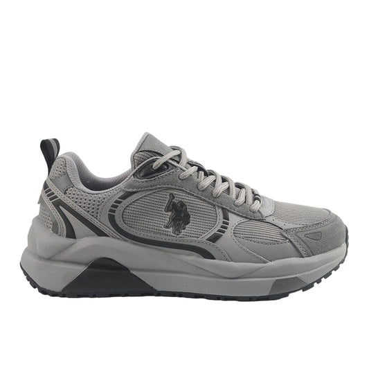 Men's Grey Low-Top Sneakers - Modern Design Shoes for All-Day Comfort