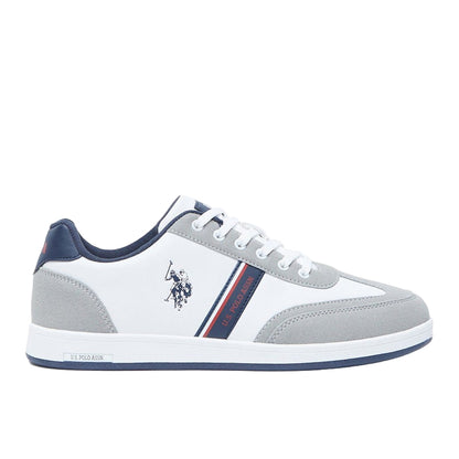 Men's White Low-Top Sneakers,Lightweight Shoes Casual for Classic Look