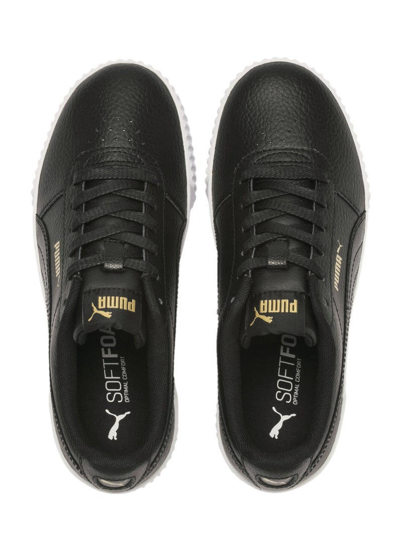 Carina Lux Womens Black Casual Sneakers