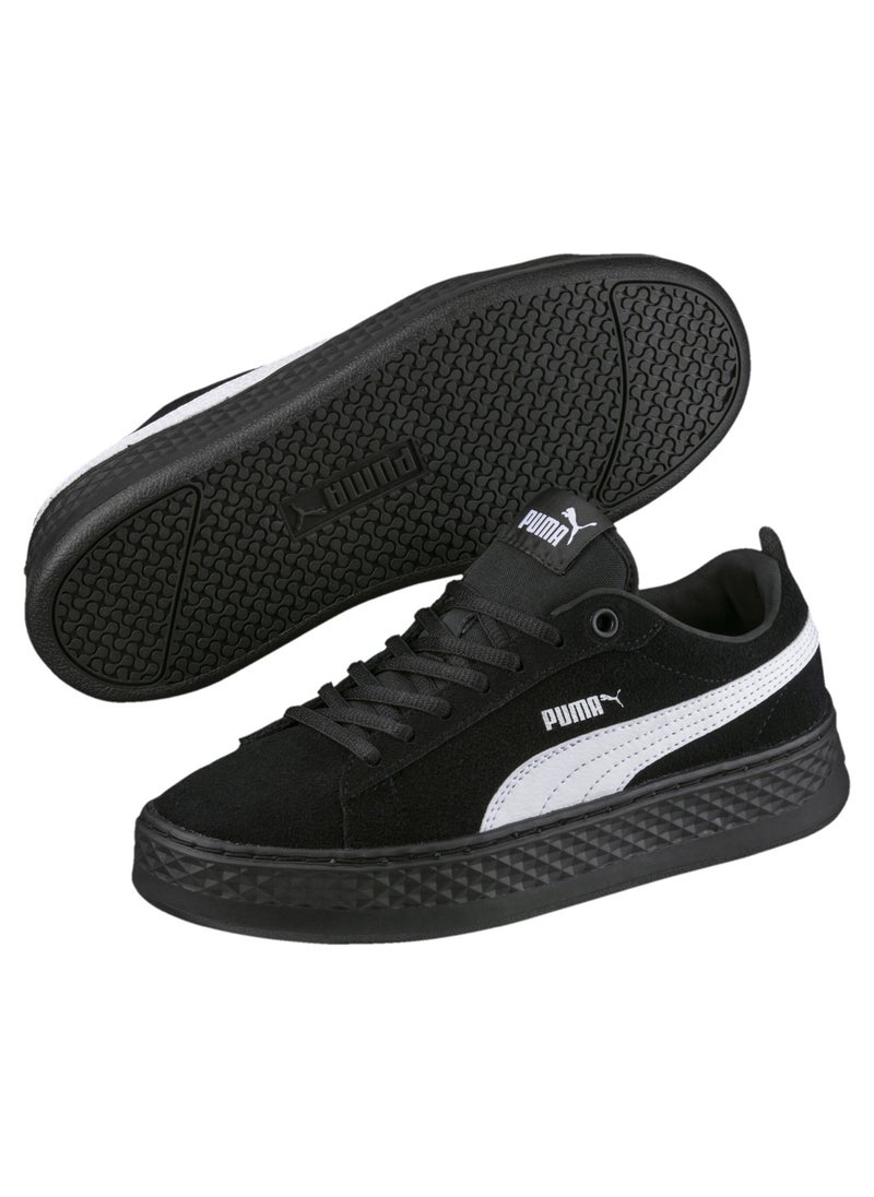 Smash Platform Womens Black Suede Trainers