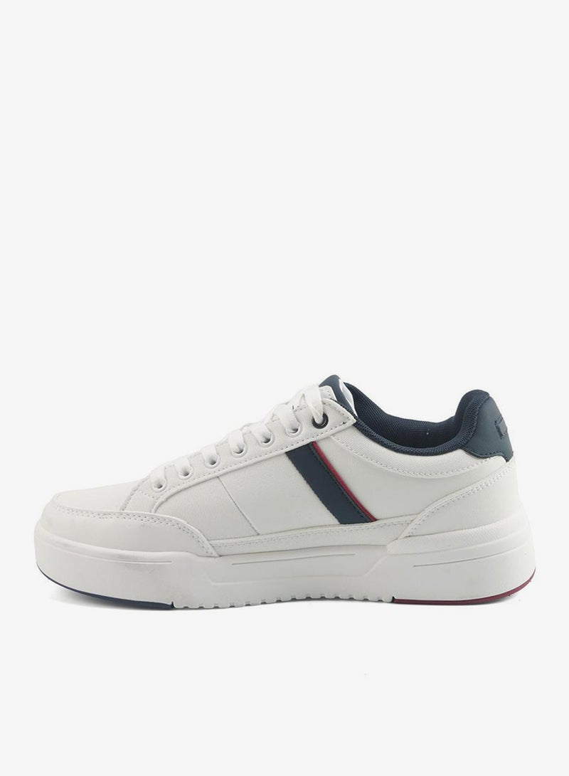 Men's White Classic Low-Top Sneakers,Lightweight Shoes Casual for Everyday Style