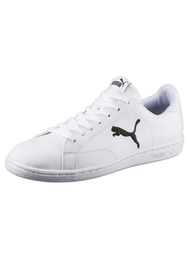 Smash Cat Unisex White Leather Trainers