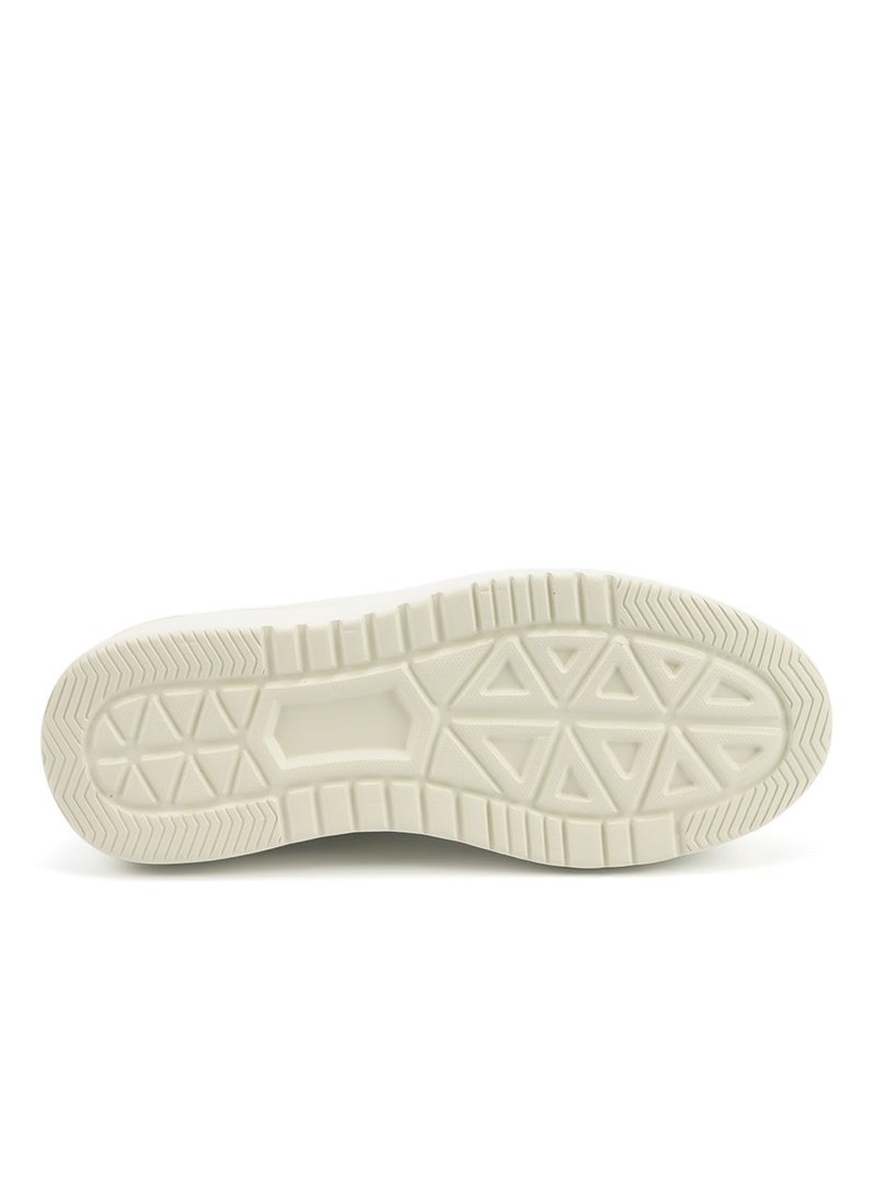 Women's  Beige Low-Top Sneakers - Style that Moves, Comfort that Lasts