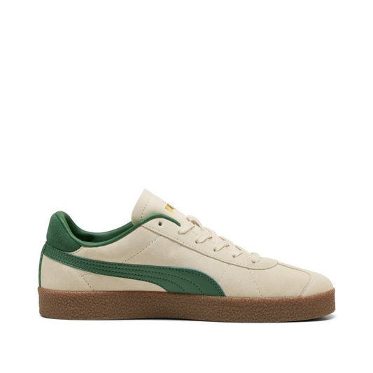 Club Unisex Beige Green Suede Sneakers