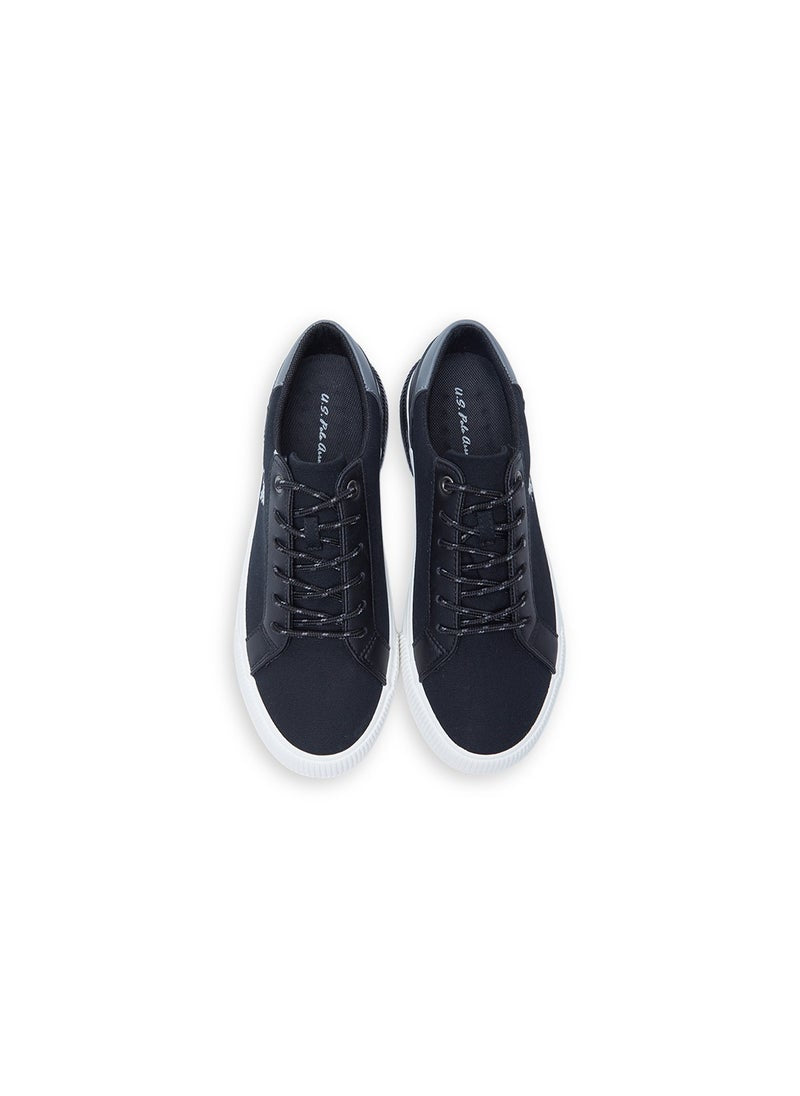 Women's Black Low-Top Sneakers - Lightweight Sporty Design, Comfortable for Casual Wear