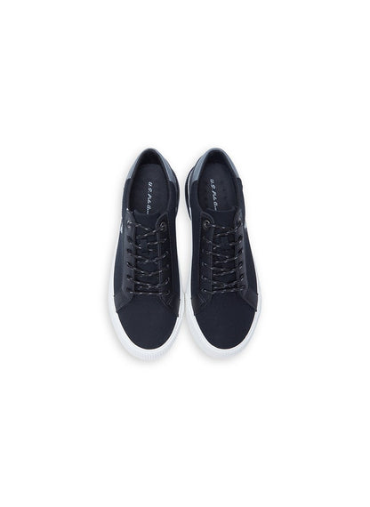Women's Black Low-Top Sneakers - Lightweight Sporty Design, Comfortable for Casual Wear