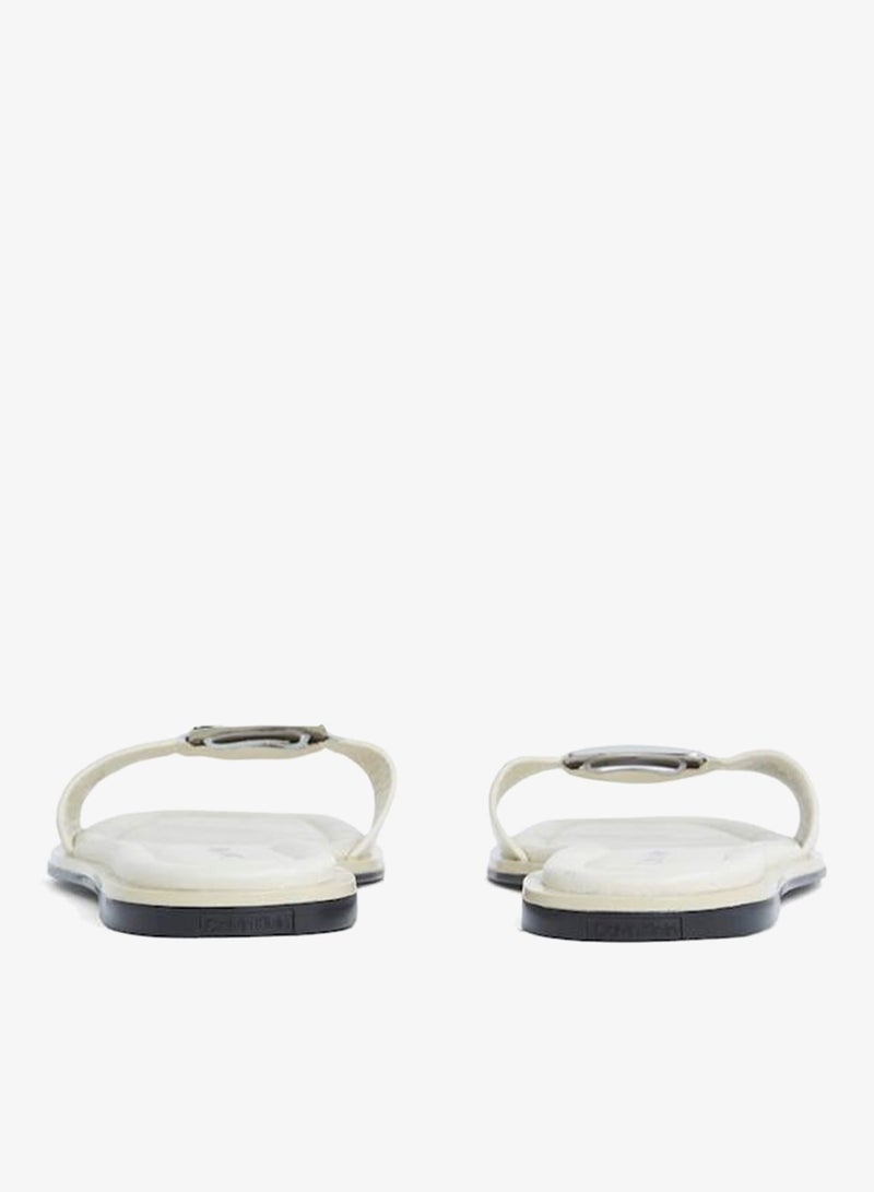 LEATHER SANDALS WITH LOGO HARDWARE