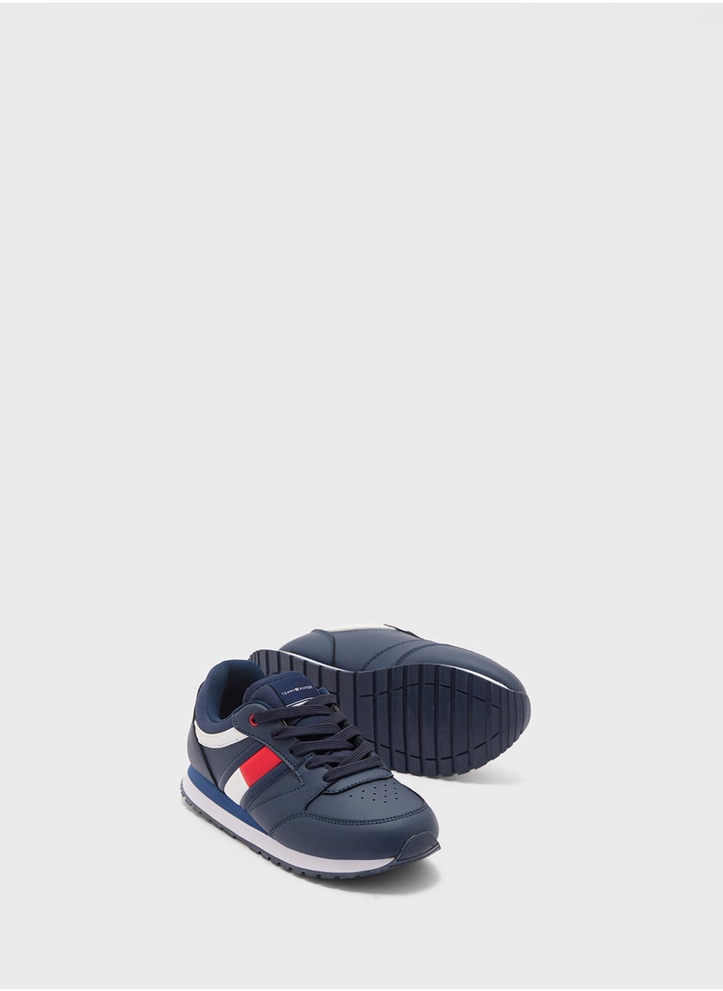 Youth Low Top Lace Up Sneakers
