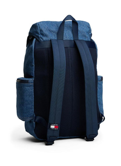 Logo Lid Open Denim Backpack