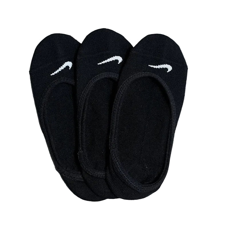 3-Piece Training Footie Socks Set Black