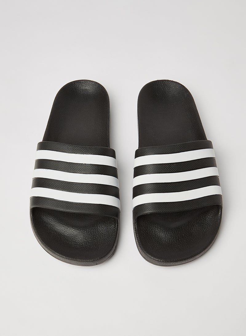 Adilette Aqua Slip-On Slides Core Black/Cloud White