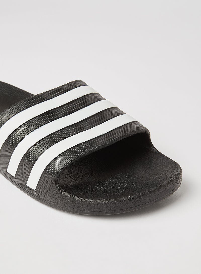 Adilette Aqua Slip-On Slides Core Black/Cloud White