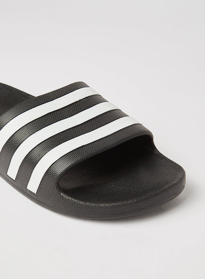 Adilette Aqua Slip-On Slides Core Black/Cloud White