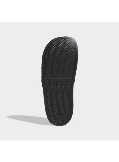 Kids Adilette Open Toe Slip-On Slides Black/White