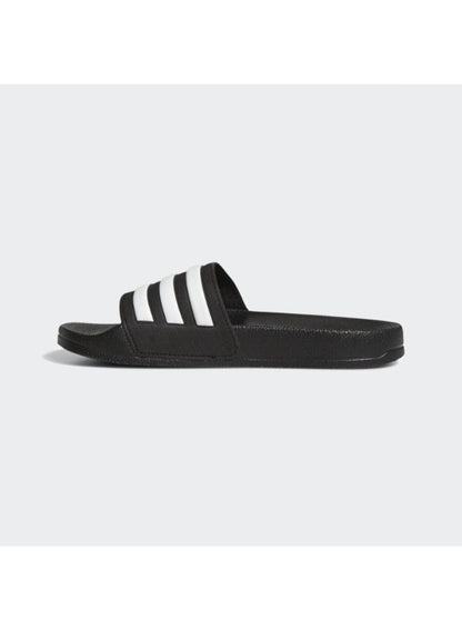 Kids Adilette Open Toe Slip-On Slides Black/White